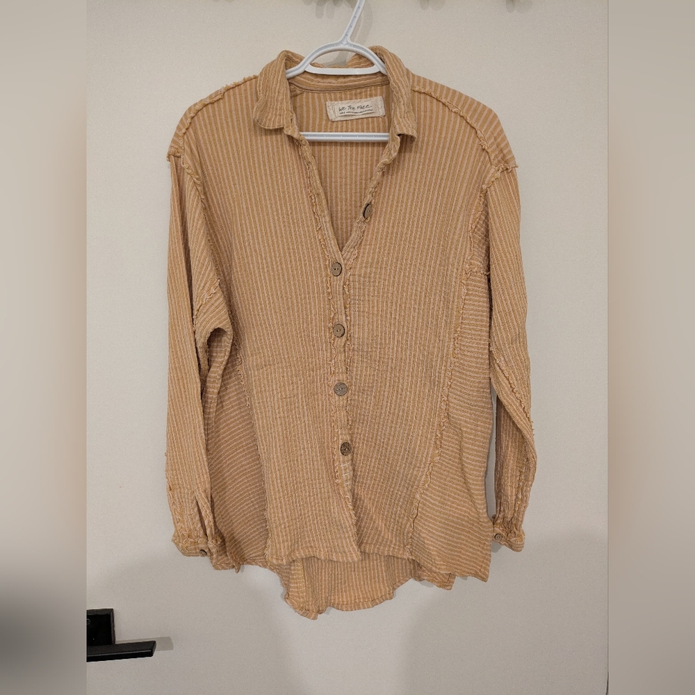 We The Free 100% Cotton Button Down Shirt